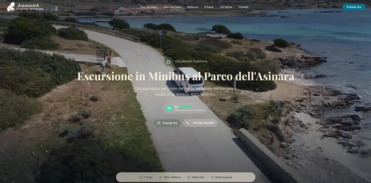 Visit Asinara - Turismo · Parco Nazionale Asinara: screenshot del progetto
